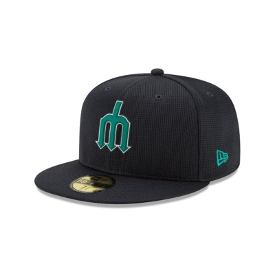 Seattle Mariners Gorra | New Era MLB Clubhouse Collection 59fifty Fitted Cap Mexico - Azules